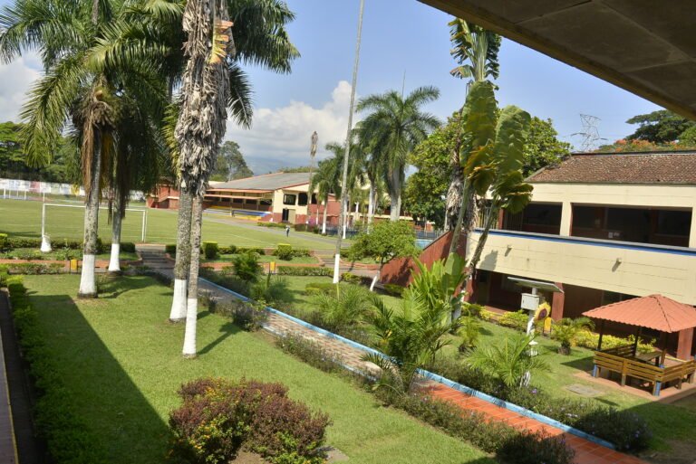 Entorno verde y áreas naturales en el Colegio Franciscano Pío XII